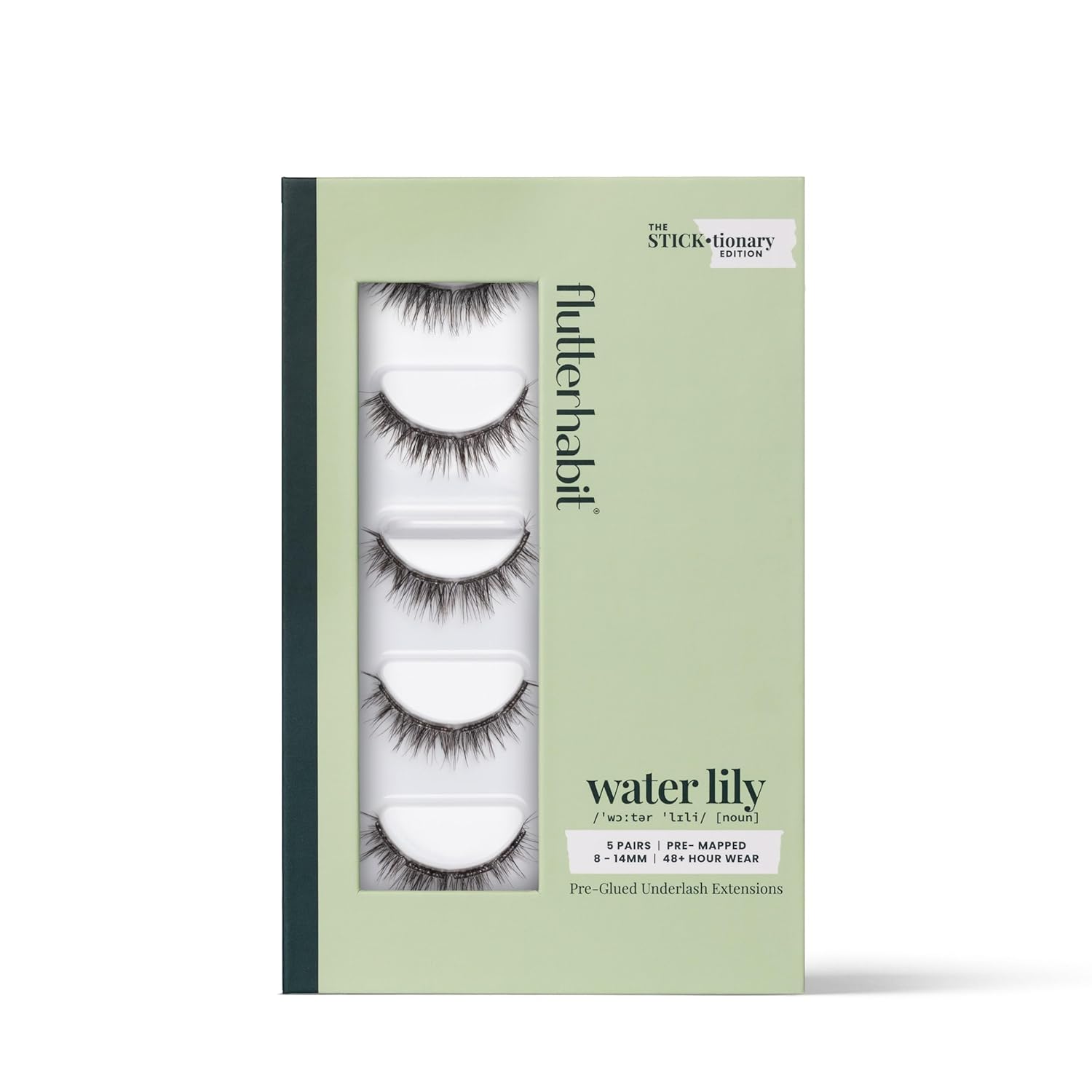 FlutterHabit STICKtionary Water Lilly Self Adhesive Eyelashes Kit