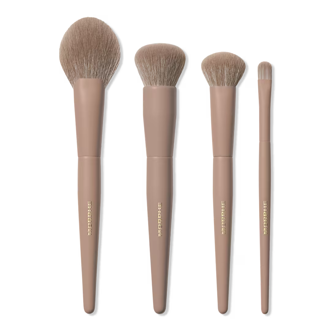 Morphe Iced Mocha 4-Piece Face Brush Set