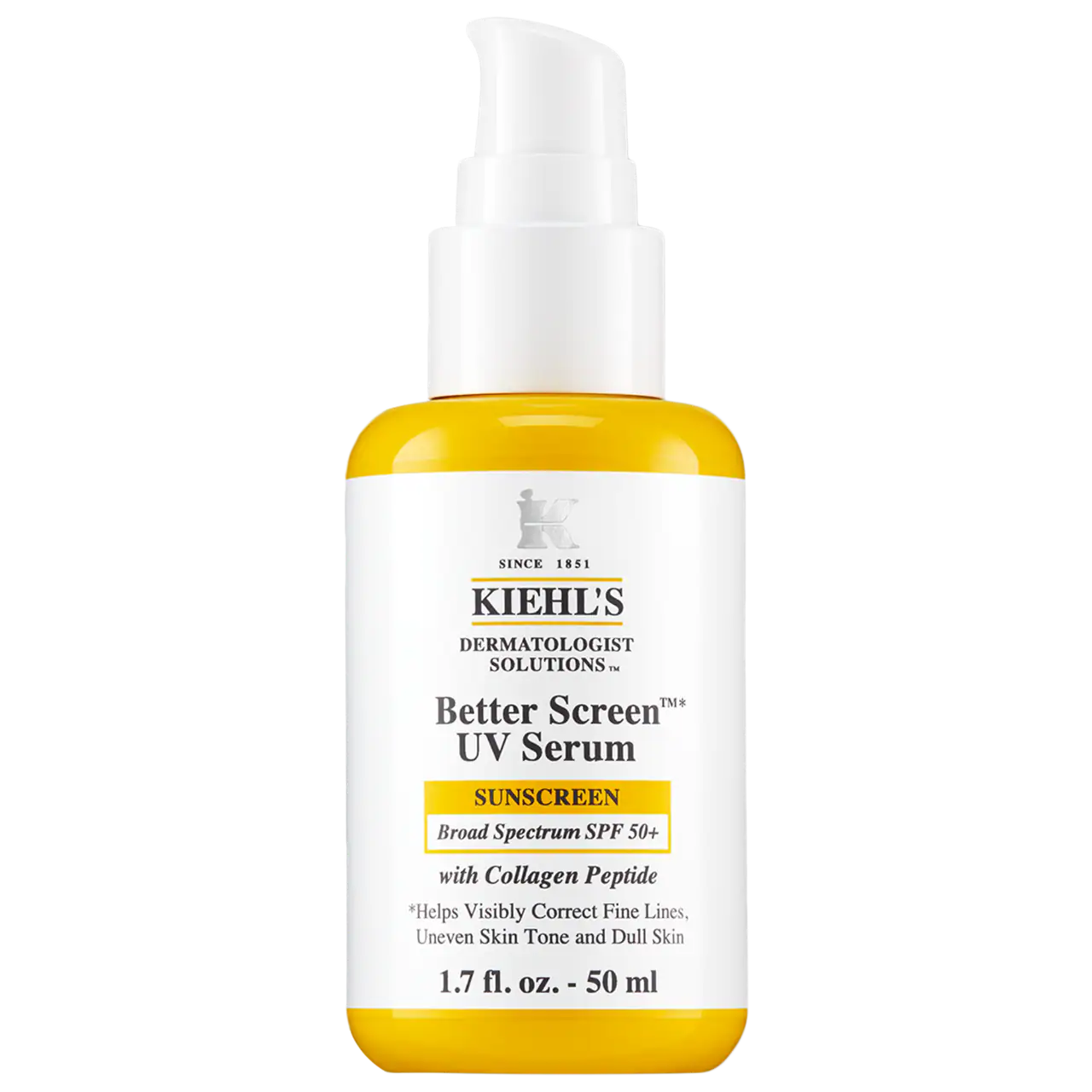Kiehl's Since 1851 Better Screen UV Serum SPF 50+ Facial Sunscreen with Collagen Peptide